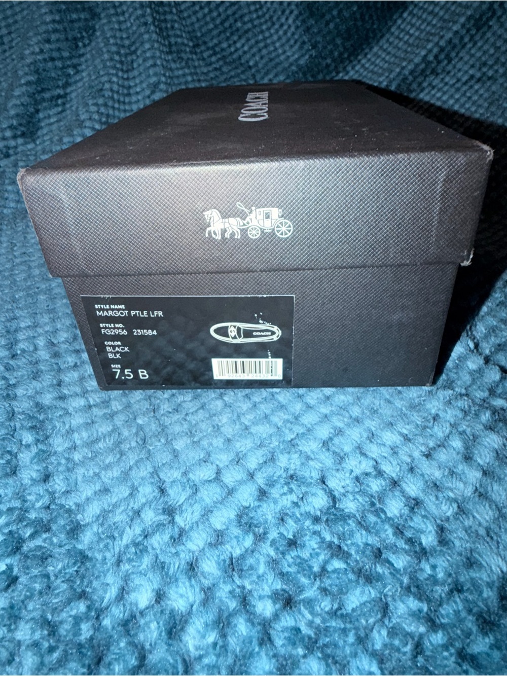 Coach Margot Leather Loafers - Black - Picture 7 of 8